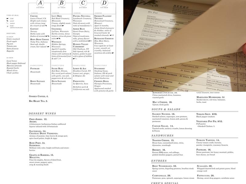 Bridge Tap House & Wine Bar Menu