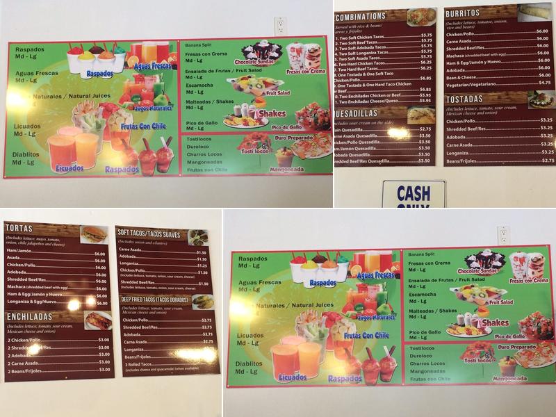 Mi Amigo Restaurant and bakery Menu