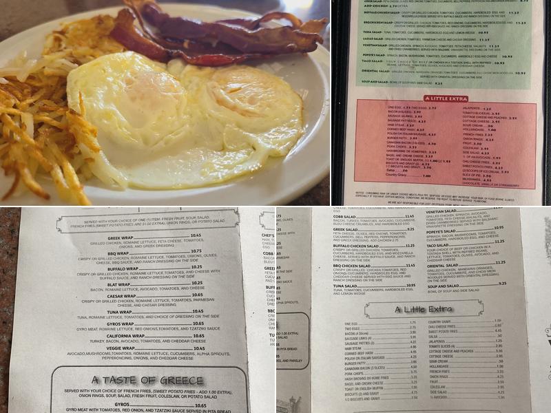 Main Street Cafe Menu