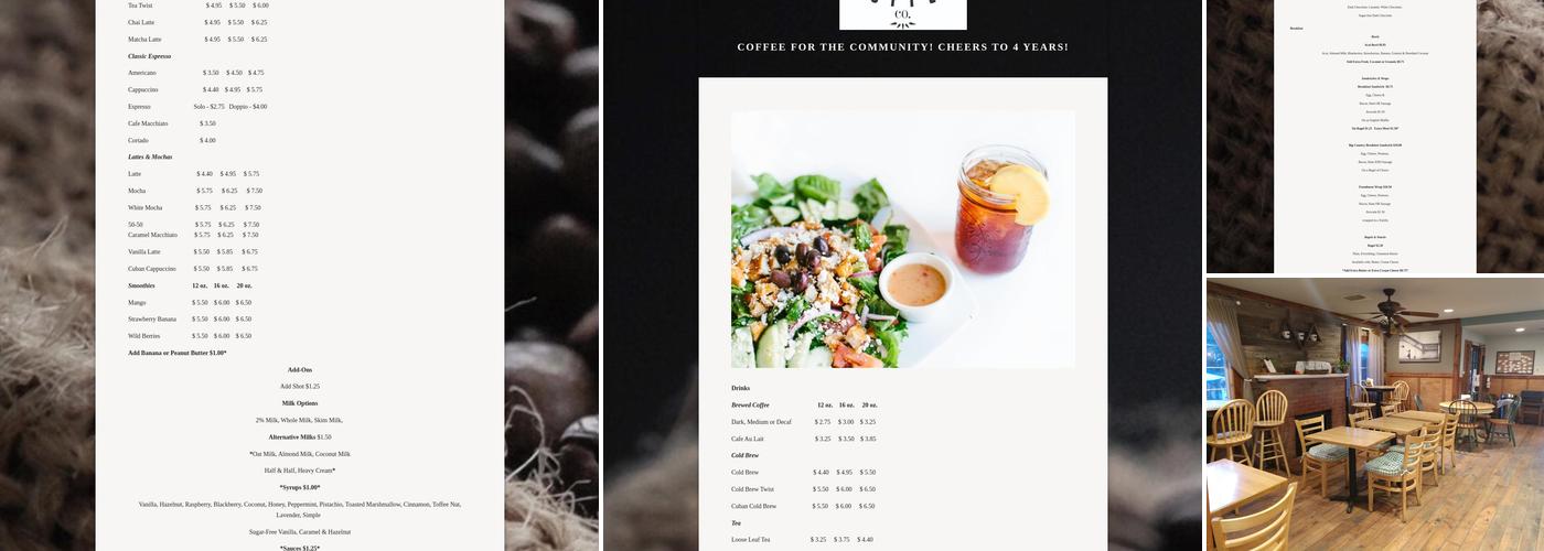 Fallbrook Coffee Company Menu