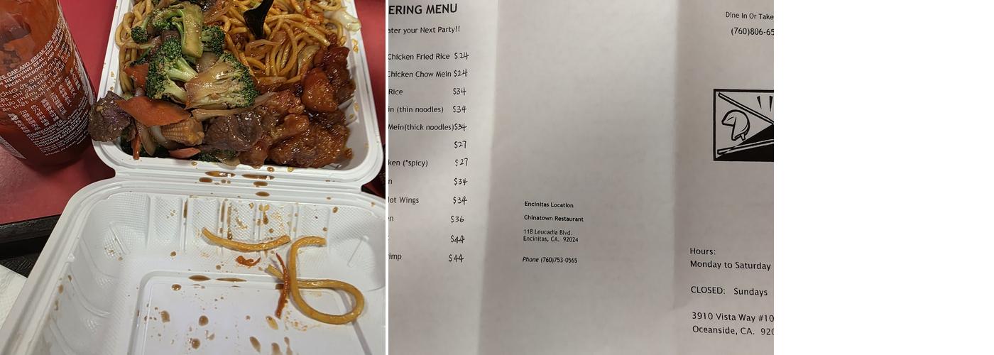Chinatown Express Menu