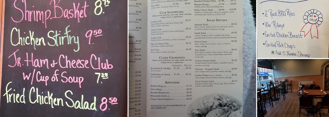 Arcade Cafe Menu