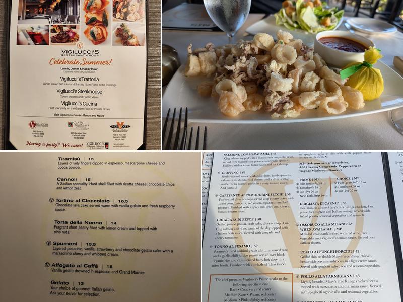 Vigilucci's Seafood & Steakhouse Menu