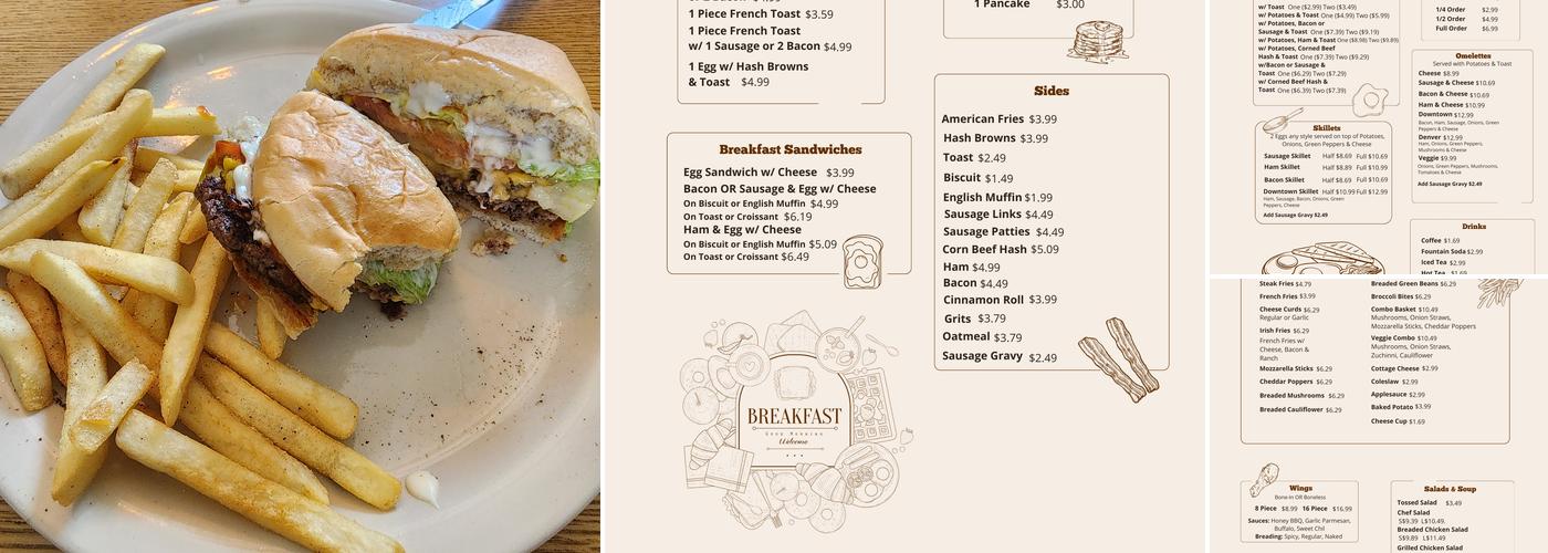Mel's Downtown Menu