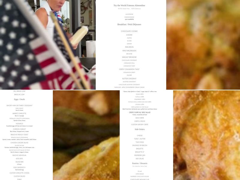 Isabelle Briens French Pastry Cafe Menu