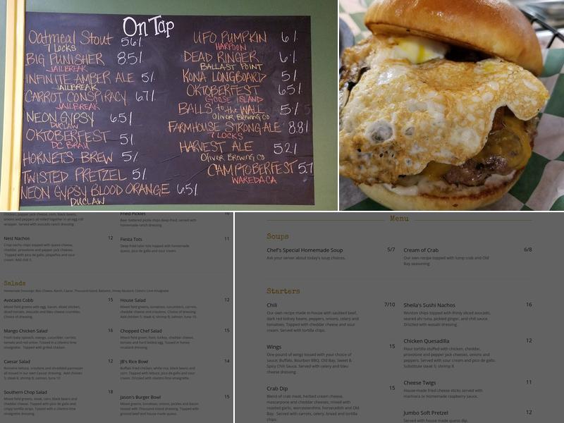 Hornets Nest Grille Menu