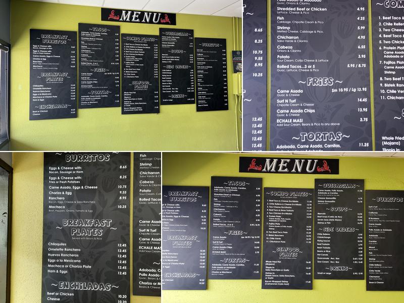 That Mexican Place Menu