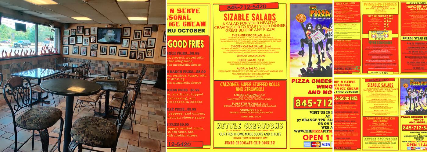 The Pizza Pit Menu