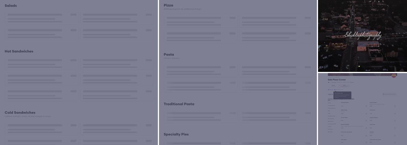 Sal's Pizza Corner Menu