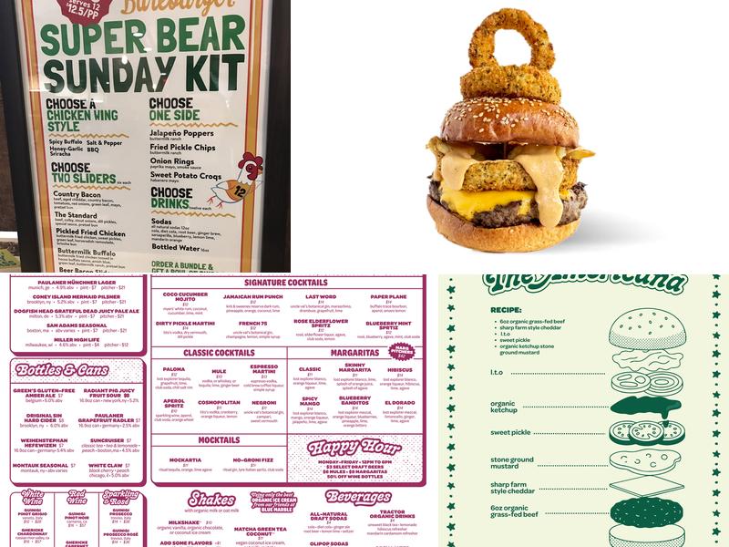 Bareburger Menu