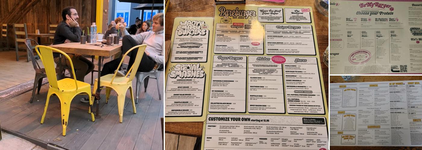 Bareburger Menu