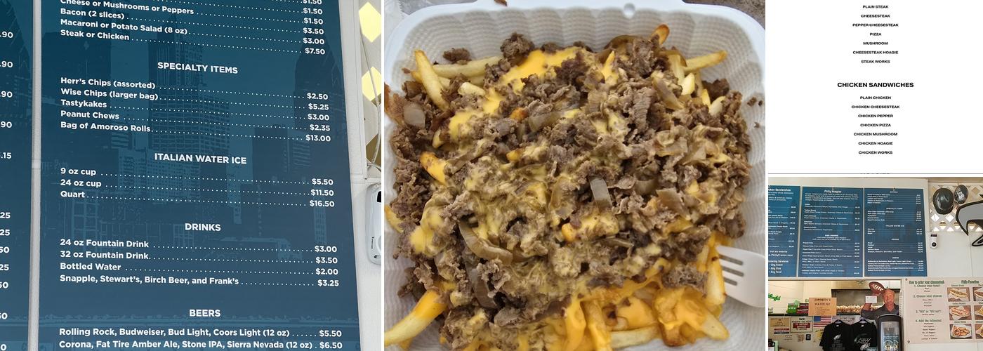 Philly Frank's Steaks Menu