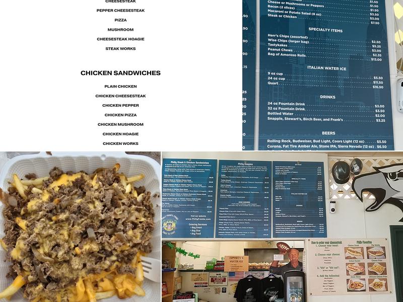 Philly Frank's Steaks Menu