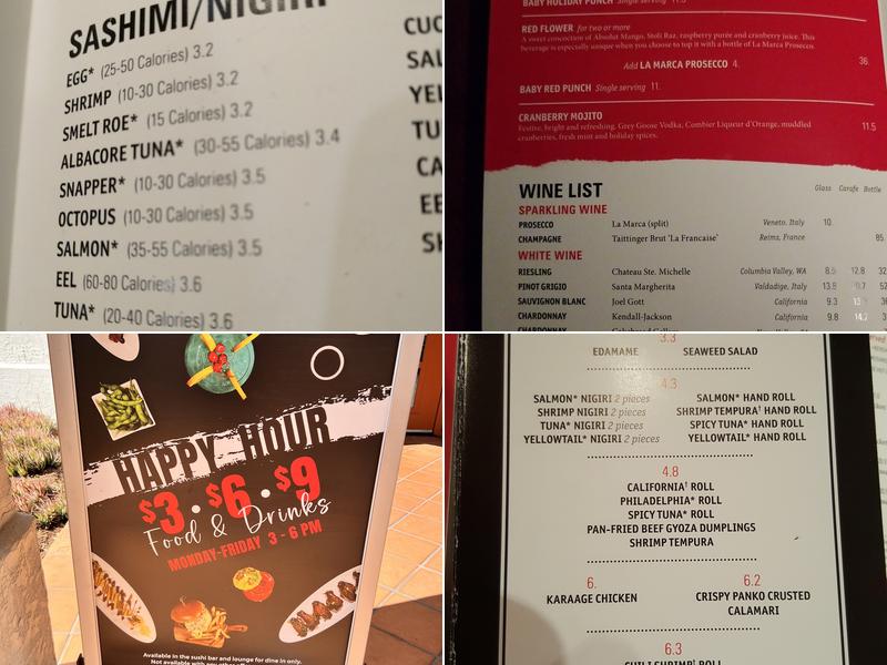 Benihana Menu