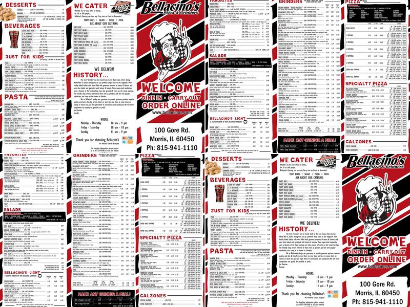 Bellacino's Pizza & Grinders Menu