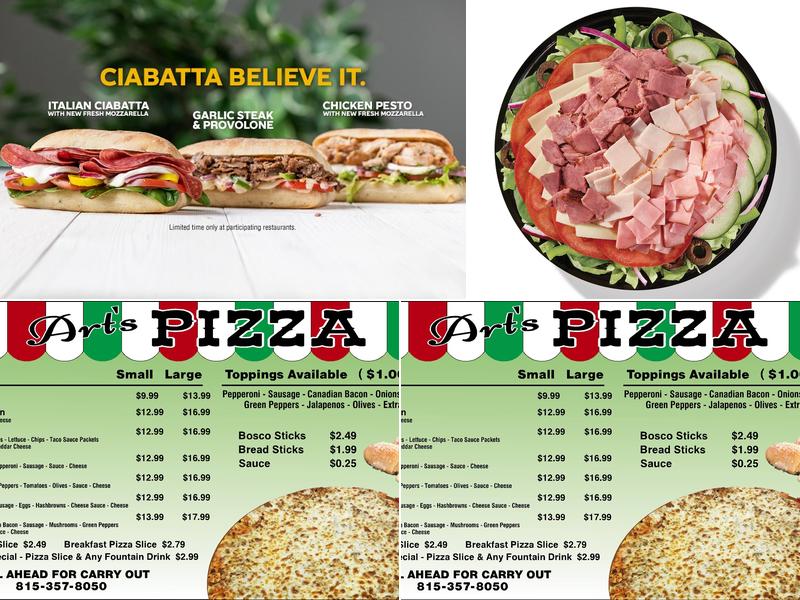 Subway Menu