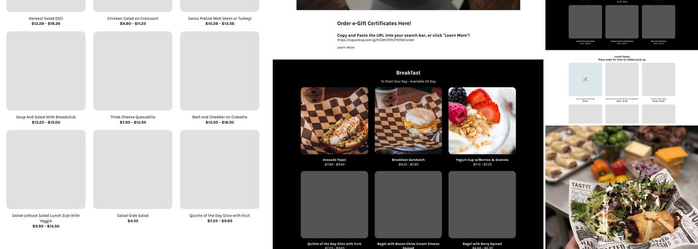 Common Grounds Cafe & Pie Shop Menu