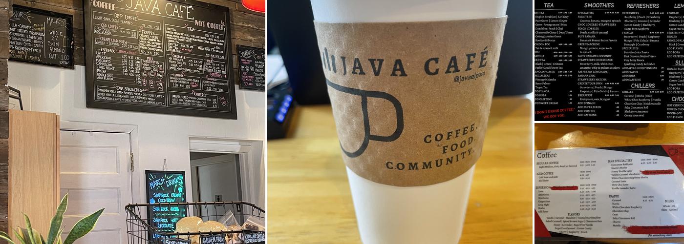 Java Café Menu