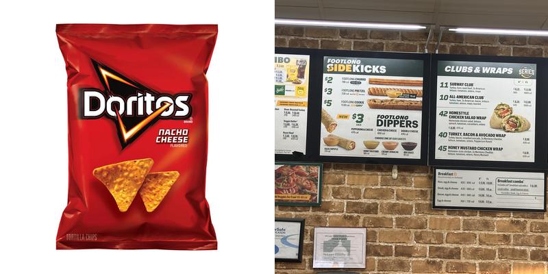 Subway Menu