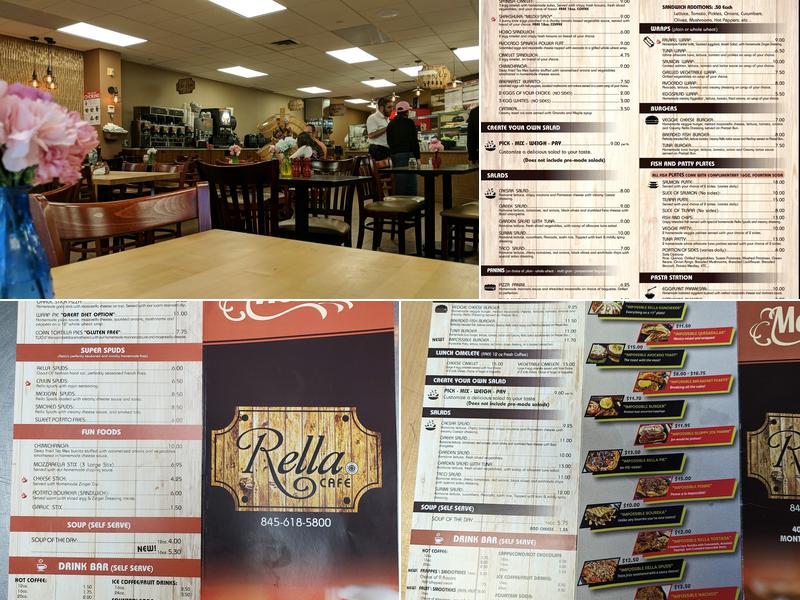 Rella Cafe Menu