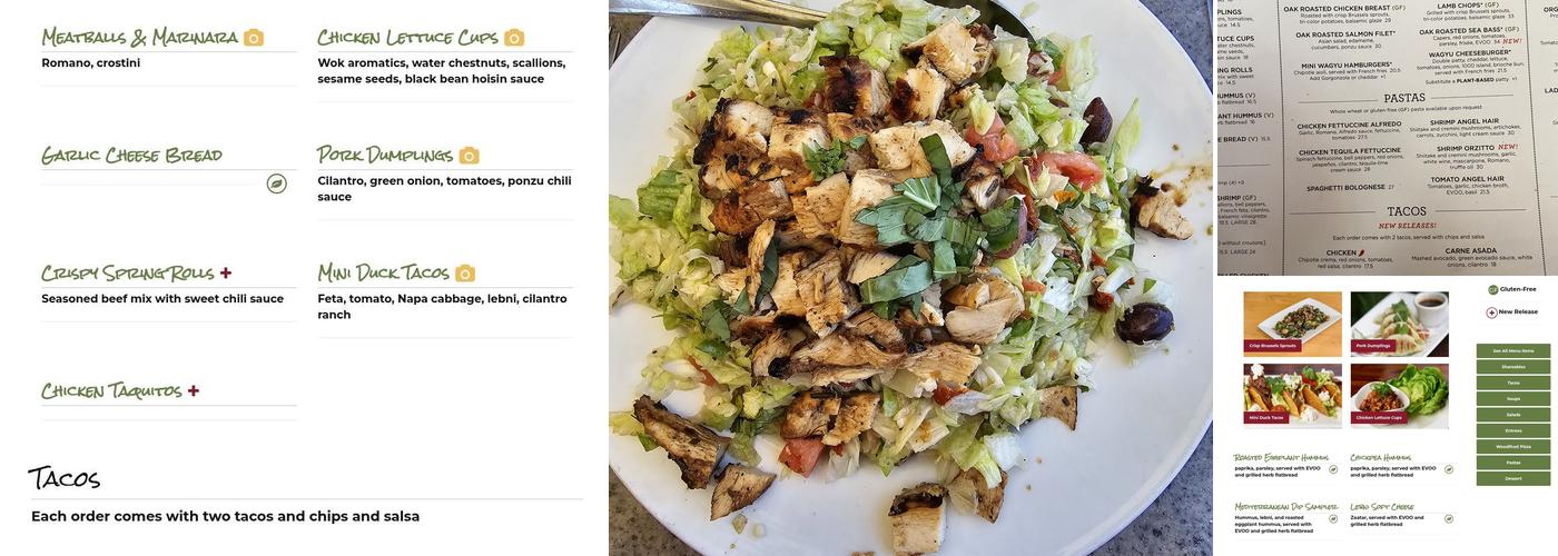 Sammy's Woodfired Pizza Menu