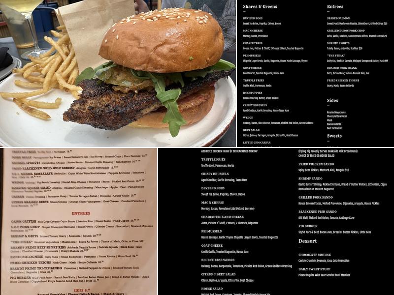 Flying Pig Pub & Kitchen Menu