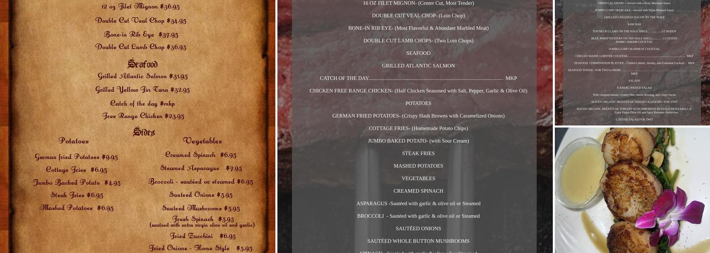 Wayne Steakhouse Menu