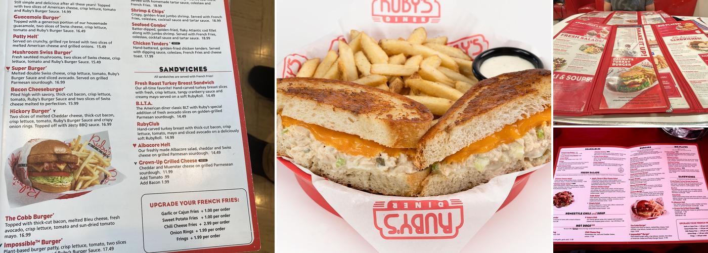 Ruby's Diner Menu