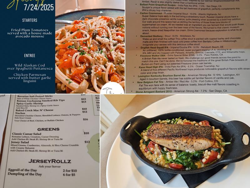 The Miner's Apron at NJ Bar & Grill Menu