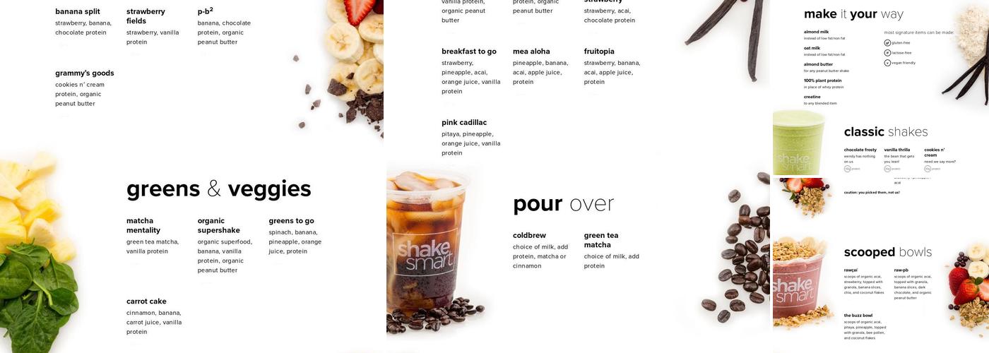 Shake Smart Menu