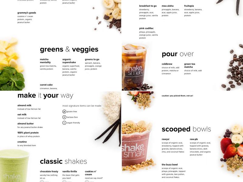 Shake Smart Menu