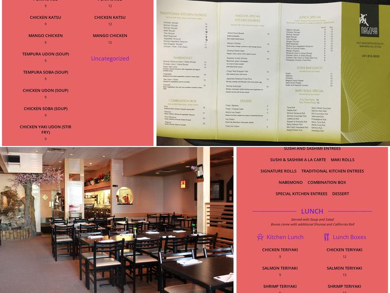 Nagoya Menu