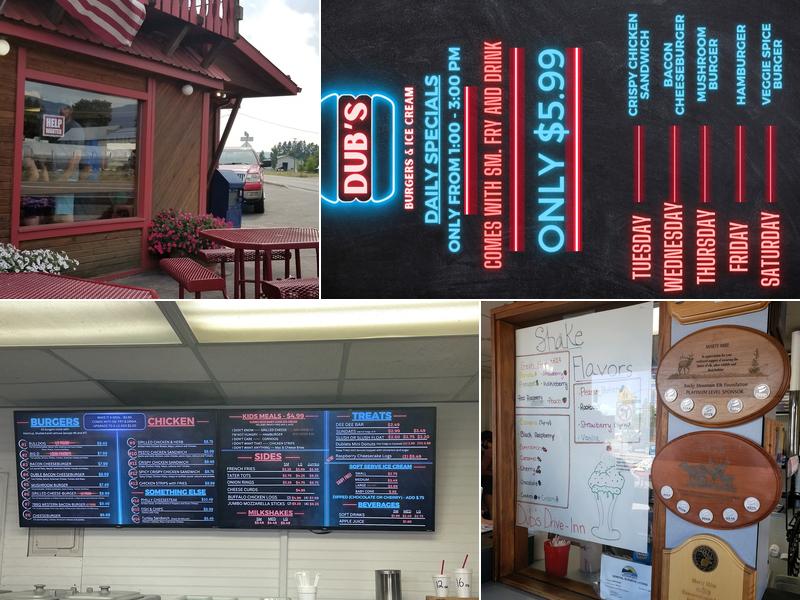 Dub's Drive-In Menu