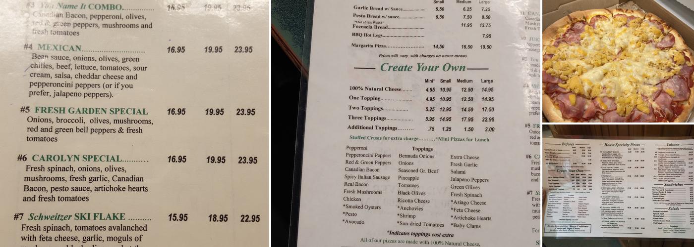 Second Avenue Pizza Menu