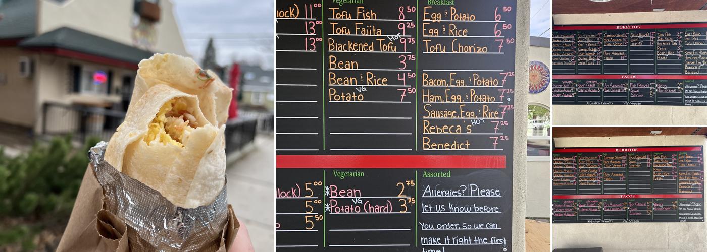 Joel's Menu