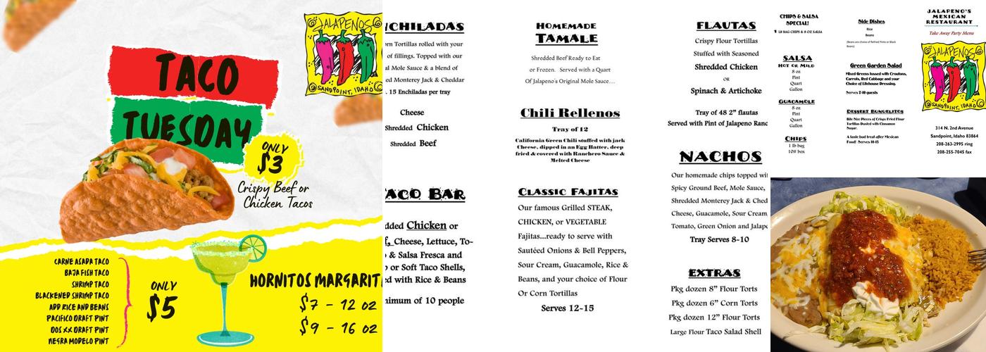 Jalapeños Menu