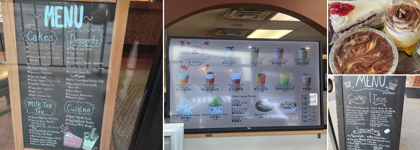 U Knead Sweets Bakery Menu