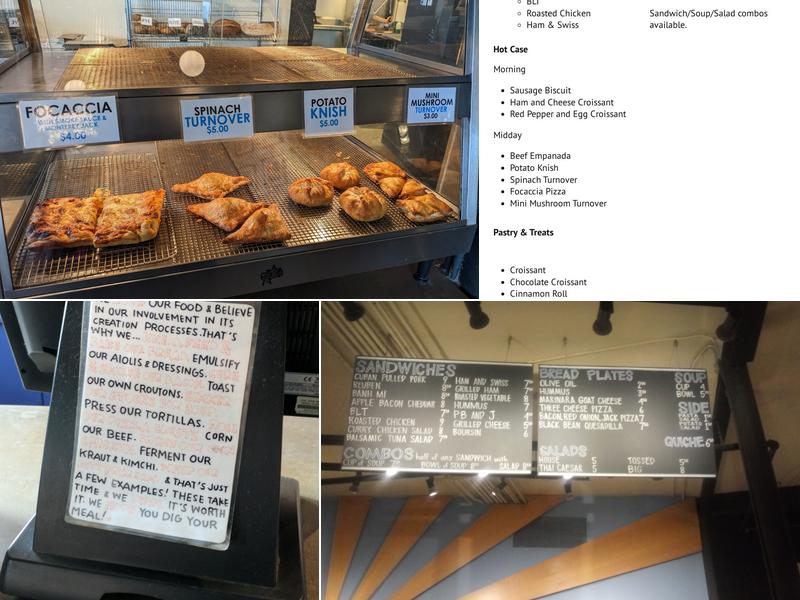 Uprise Bakery Menu