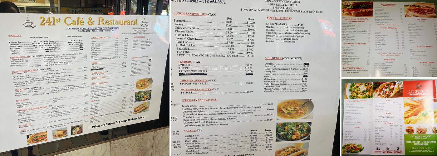 241/Resturant Menu