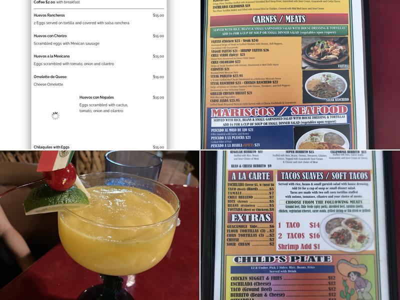 Pablito's Mexican Bar & Grill Menu