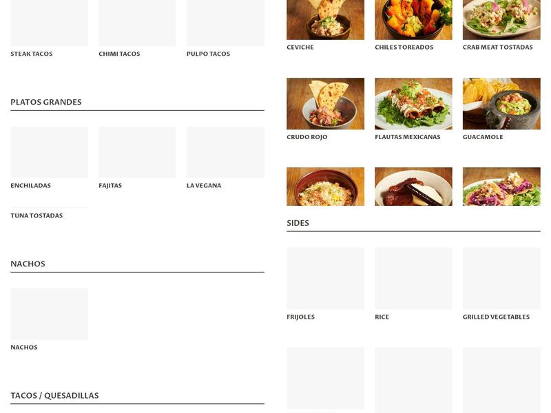 Cocina Chente Menu