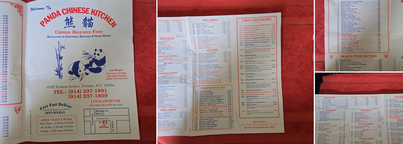 Panda Menu