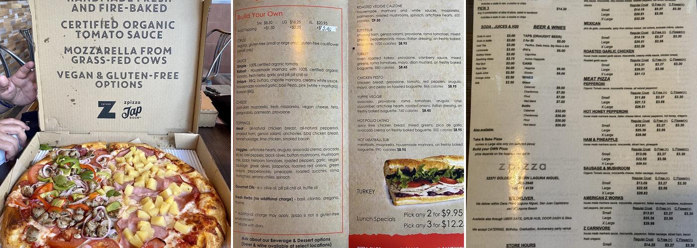 zpizza Menu