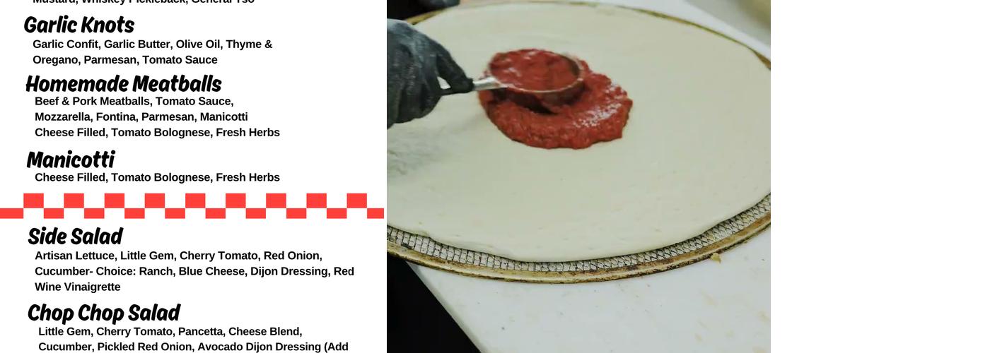 The Pizza Store Menu