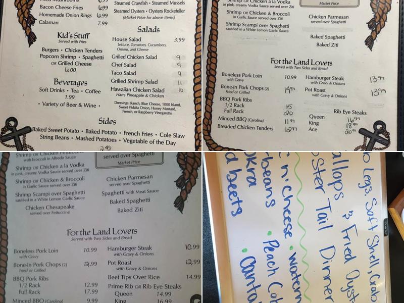 Copper Kettle Restaurant Menu