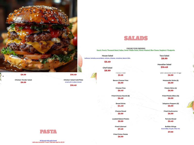 Lois' Family Kitchen Menu