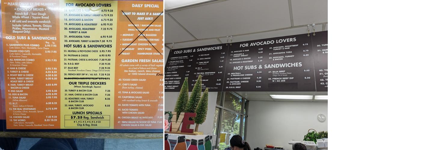 Sandwich Plus Menu