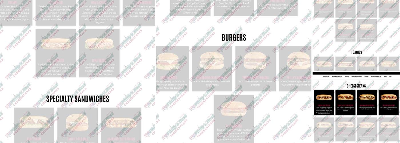 Philly's Best Cheesesteaks Menu