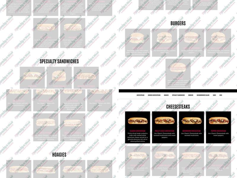 Philly's Best Cheesesteaks Menu