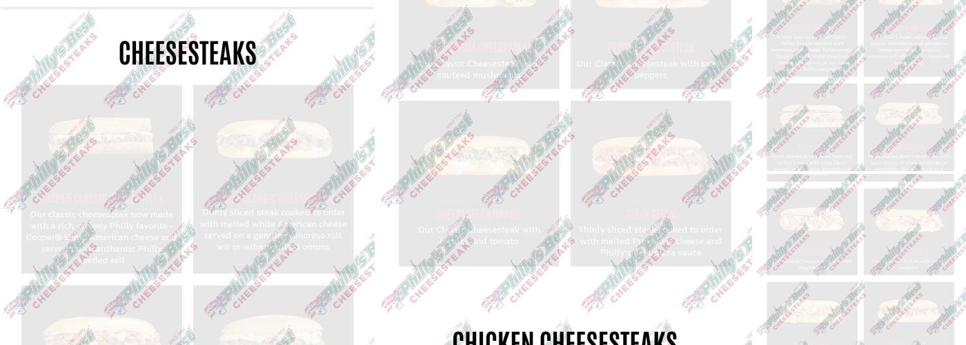 Philly's Best Menu